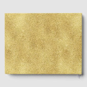 Elegant Gold and White Border Wedding Gastenboek (Achterkant)