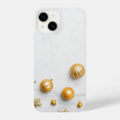 Elegant Gold And White Marble iPhone Hoesje (Achterkant)