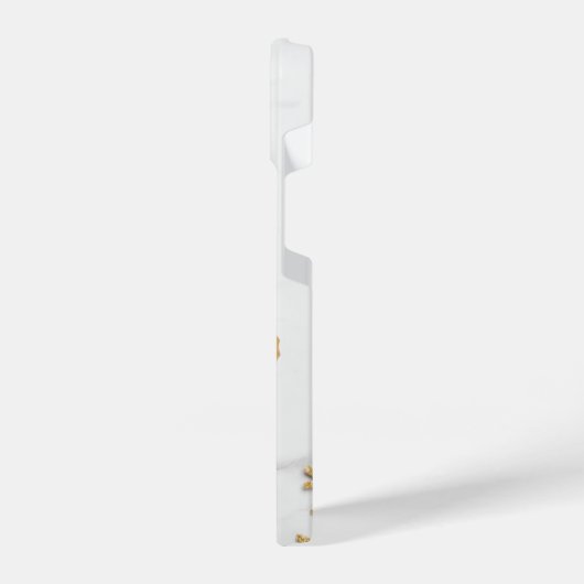 Elegant Gold And White Marble iPhone Hoesje (Linkerkant)