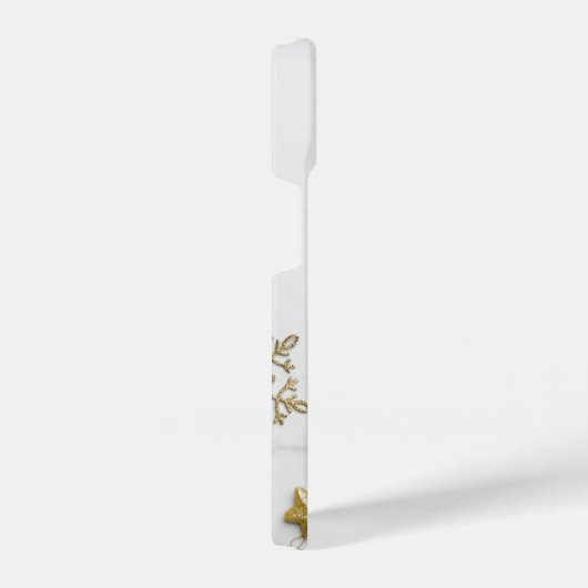 Elegant Gold And White Marble iPhone Hoesje (Rechterkant)