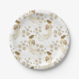 Elegant Gold Angels Paper Bord