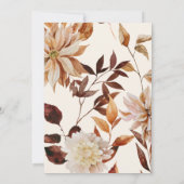 Elegant Gold Arch Herfst Waterverf Floral Wedding  Kaart (Achterkant)