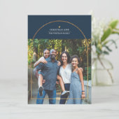 Elegant Gold Arch Overlay - schaken - Kerstliefde  Feestdagenkaart (Staand voorkant)