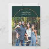 Elegant Gold Arch Overlay - schaken - Kerstliefde  Feestdagenkaart (Voorkant)