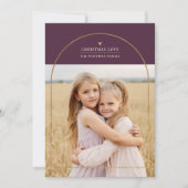 Elegant Gold Arch Overlay - schaken - Kerstliefde Feestdagenkaart (Voorkant)