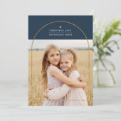 Elegant Gold Arch Overlay - schaken - Kerstliefde Feestdagenkaart (Staand voorkant)