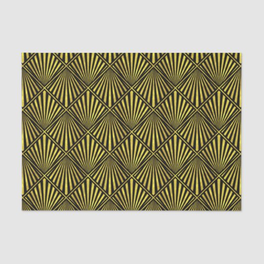 Elegant Gold Art Deco Diamond 1 DIY BG Tissuepapier (Voorkant)