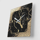 Elegant Gold art deco Vierkante Klok (Hoek)