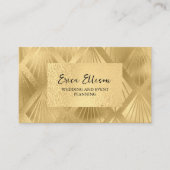 Elegant Gold Art Deco Wedding Event Visitekaartje (Voorkant)
