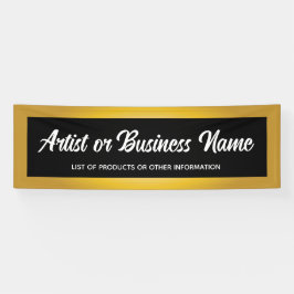 Elegant Gold Art Show Maker Fair Vendor Banner