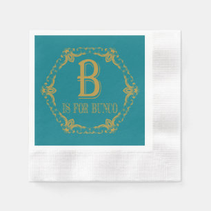  Elegant Gold B is voor Bunco Servet