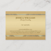 Elegant Gold background, glitter accents 2 Visitekaartje (Achterkant)