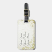 Elegant Gold Bagagelabel (Voorkant verticaal)