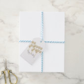 Elegant Gold Balloon Happy Birthday Cadeaulabel (Met Touw)