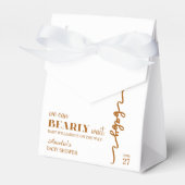 Elegant Gold Bear Balloon Bearly Wait Neutral Bedankdoosjes (Voorkant Zijde)
