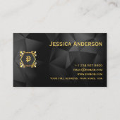 Elegant Gold Beauty Salon Visitekaartje Luxury (Achterkant)