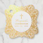 Elegant Gold-bevestiging  verlaat script Bedankjes Labels (Voorkant)