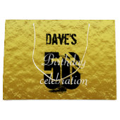 Elegant Gold & Black 50e verjaardag op elke dag Groot Cadeauzakje (Voorkant)