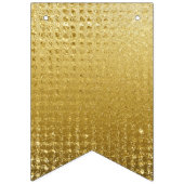 Elegant Gold Black 50th party's festivation foil Vlaggetjes (Derde vlag)