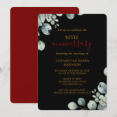 Elegant Gold Black 50th Wedding Jubileum Kaart (Voorkant / Achterkant)