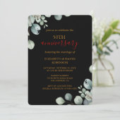 Elegant Gold Black 50th Wedding Jubileum Kaart (Staand voorkant)