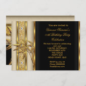 Elegant Gold Black Asian Bamboo Caramel beige 2 Kaart (Voorkant / Achterkant)