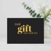 Elegant Gold & Black Beauty Salon Gift Certificate (Staand voorkant)