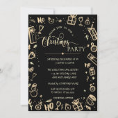 Elegant Gold Black Company kerst Kaart (Voorkant)