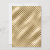 Elegant Gold Black Glitter 50th Birthday Kaart (Achterkant)