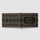 Elegant Gold Black Great Gatsby Wedding 1920 Gastenboek (Volledig)