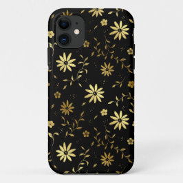 "Elegant Gold Black iPhone Case" Case-Mate iPhone Case