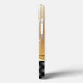 Elegant Gold Black met aangepaste naam Case-Mate iPhone Case (Achterkant / Links)
