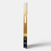 Elegant Gold Black met aangepaste naam Case-Mate iPhone Case (Achterkant / Rechts)