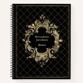 Elegant Gold Black   Notitieboek (Voorkant)