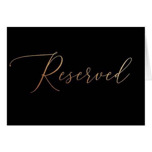 Elegant Gold black script, symbool gereserveerd te (Voorkant Horizontaal)