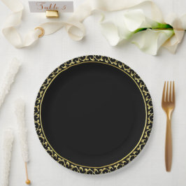 Elegant Gold/Black Small Paper Bord Weddenschap
