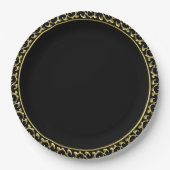 Elegant Gold/Black Small Paper Bord Weddenschap (Voorkant)