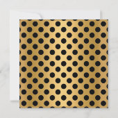 ELEGANT GOLD BLACK SPOT BACHELORETTE ARTIJ KAART (Achterkant)