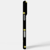 Elegant Gold & Black Star Pattern Monogram Case-Mate iPhone Case (Achterkant / Rechts)