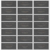 Elegant Gold & Black Velvet Gast Adresetiketten Sticker (Voorkant)