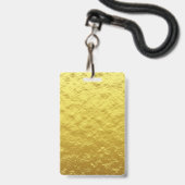 Elegant Gold Black VIP All Access Birthday Badge (Achterkant met koord)