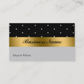 Elegant Gold Black Visitekaartje (Achterkant)