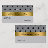 Elegant Gold Black Visitekaartje (Voorkant / Achterkant)