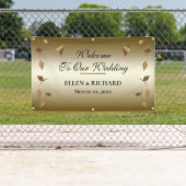 Elegant Gold, Black Wedding Reception Spandoek (Insitu)