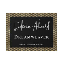 Elegant Gold Black Welkom op het bord Naam