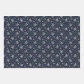 Elegant Gold Blauwgroen en witte sneeuwvlokken Inpakpapier Vel (Voorkant 2)