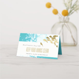 Elegant Gold Blauwgroen onderzeese vissen Elke dag Plaatskaartje