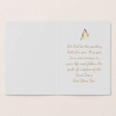 Elegant Gold Blessors op je kerstfeest Folie Kaarten (Binnen)