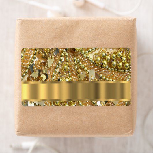 Elegant gold bling etiket (Insitu)