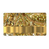 Elegant gold bling etiket (Voorkant)